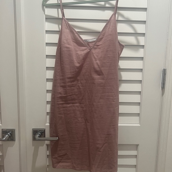 Bird & Knoll Sheer Blush fresh, rope belt detail, slip under dress size M - Picture 4 of 4